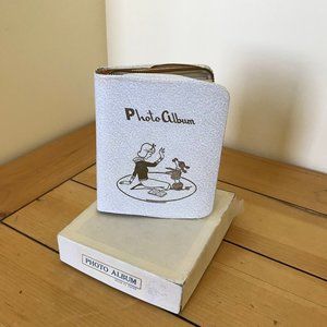 Small Photo Album Vintage Made in Japan Newspaper Clippings Teen Girl & Poodle